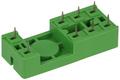 Relay socket; RYPS-08; solder; green; with clamp; Dinkle; RoHS; Compatible with relays: RM85; RM84; RM94