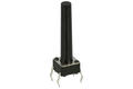 Tact switch; 6x6mm; 21mm; A06-A-21; 17,5mm; through hole; 4 pins; black; OFF-(ON); no backlight; 50mA; 12V DC; 160gf; Howo; RoHS