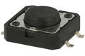 Tact switch; 12x12mm; 5mm; TS1201-5.0-180-B; surface mount; 4 pins; 1,7mm; OFF-(ON); 50mA; 12V DC; 180gf; KLS; RoHS