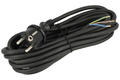 Kabel; zasilający; W-97274-H05RR-F; przewody; wtyk sieciowy CEE 7/7 prosty; 5m; czarny; 3 żyły; 1,50mm2; PLAST-ROL; guma; okrągły; linka; Cu; RoHS