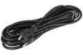 Kabel; zasilający; W-97191-H05RR-F; przewody; wtyk sieciowy CEE 7/7 prosty; 5m; czarny; 2 żyły; 1,00mm2; PLAST-ROL; guma; okrągły; linka; Cu; RoHS