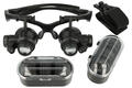 Magnifier; with backlight; A-M-548; x25; x20; x15; x10; replaceable lenses; black