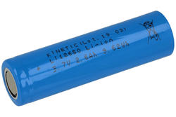 Rechargeable battery; Li-Ion; MS-AL_18650K; 3,7V; 2600mAh; 18,6x65,2mm; Kinetic; without PCM protection