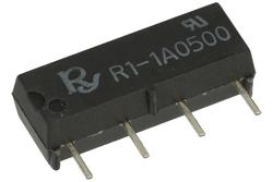 Relay; reed; R1-1A0500; 5V; DC; SPST NO; 1A; 250V AC; PCB trough hole; Rayex Elec.; RoHS