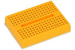 Circuit board; prototype; solderless; PSP170Y; 170; 35x47; 2,54mm; 1pcs.; yellow