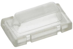 Sealing cover; C-229; transparent; rubber; 24,4x12,7x7,9mm; MR3H series rocker; Canal; RoHS