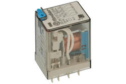 Relay; electromagnetic industrial; 55.34.9.012.0040; 12V; DC; 4PDT; 7A; for socket; Finder; RoHS