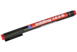 Marker; water resistant; 143B; 1÷3mm; red; Edding