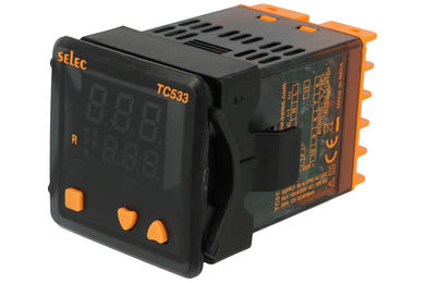 Temperature controller; TC533BX; 85÷270V; AC/DC; relay; SSR 18 VDC; Selec