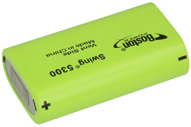 Akumulator; Li-Ion; Swing5300-B  2x18650; 3,7V; 5300mAh; 19x37,3x64,8mm; Boston Power; RoHS