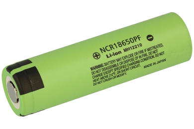 Rechargeable battery; Li-Ion; NCR18650PF; 3,6V; 2900mAh; 18,6x65,2mm; Panasonic; without PCM protection