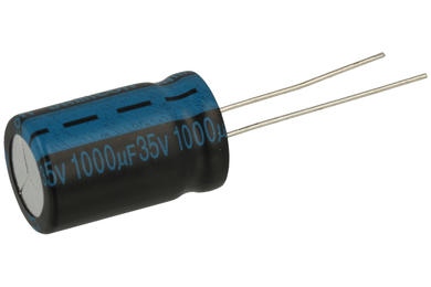 Kondensator; elektrolityczny; 1000uF; 35V; TK; TKR102M1VI20M; fi 12,5x20mm; 5mm; przewlekany (THT); luzem; Jamicon; RoHS