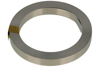 Tape; for welding of cells; TDZO-0,15/8; 10m; 8mm; 0,15mm; silver; nickel plated