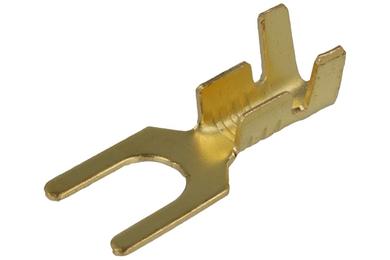 Cord end terminal; M4; fork; uninsulated; KW/M4 mini; straight; for cable; 1,5÷2,5mm2; crimped