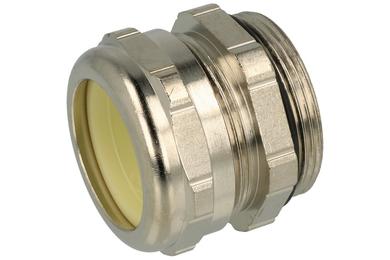 Cable gland; 155d28; nickel-plated brass; natural; PG29; 24÷28mm; 37,0mm; with PG type thread; RoHS