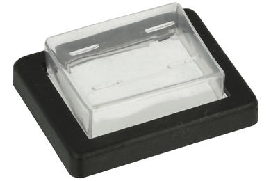 Sealing cover; 1550-F00; transparent; rubber; seal, cover and frame; 1550 series rocker; Bulgin; RoHS