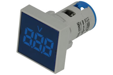 Miernik; A-MV-30/30/60500BL; 60÷500V AC; cyfrowy; woltomierz; niebieski; wyświetlacz LED