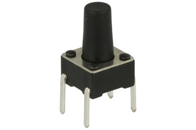 Tact switch; 6x6mm; 9,5mm; KAN0612N-095; through hole; 4 pins; 6mm; OFF-(ON); 50mA; 12V DC; 160gf; Tactronic; RoHS