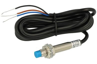 Sensor; inductive; LM8-33004PA-L; PNP; NO; 4mm; 10÷30V; DC; 150mA; cylindrical metal; fi 8mm; 51,5mm; not flush type; with  cable; π pi-El; RoHS