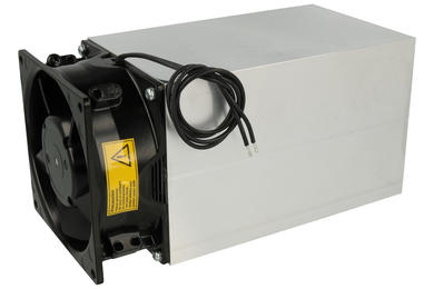 Heatsink; LA 21 120 230; with fan 220V AC; 0,17K/W; plain; 120mm; 92mm; 93mm; Fischer Elektronik