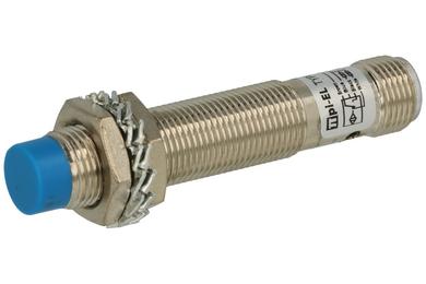 Czujnik; indukcyjny; LM12-33008PCT-L; PNP; NO/NC; 8mm; 10÷30V; DC; 200mA; cylindryczny metalowy; fi 12mm; 67mm; wysunięty; ze złączem M12-4p; π pi-El; RoHS