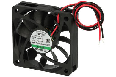 Fan; MF60151VX-1000U-A99; 60x60x15mm; magnetic Vapo; 12V; DC; 2,28W; 51,65m3/h; 36,2dB; 213mA; 5400RPM; 2 wires; Sunon; RoHS; 4,5÷13,8V; 300mm