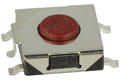 Mikroprzycisk; 6x6mm; 2,5mm; A06-2.5-T; powierzchniowy (SMD); 4 piny; 0,5mm; OFF-(ON); 50mA; 12V DC; 160gf; Howo; RoHS