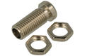 Banana socket; 4mm; BO10; uninsulated; through type; screwed; 16mm; nickel plated brass; RoHS