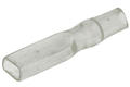 Connector cover; 2,8x0,8mm; flat male; uninsulated; A-CC-2,8F; clear; straight; snap; 1 way
