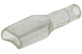 Connector cover; 6,3x0,8mm; flat male; uninsulated; A-CC-6,3F; clear; straight; snap; 1 way