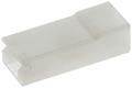 Connector cover; 4,8x0,8mm; flat male; uninsulated; A-CC-4,8H; white; straight; snap