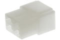 Connector cover; 6,3x0,8mm; flat male; uninsulated; OK-4M; clear; straight; 4 ways