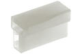 Connector cover; 6,3x0,8mm; flat female; uninsulated; OK-2F; clear; straight; 2 ways