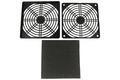 Fan cover with filter; PG120; 120x120mm; plastic; RoHS