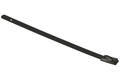 Ties; for cables; BC44-100; 100mm; 4,6mm; black; Stainless steel; RAYCHEM RPG; RoHS