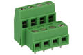 Terminal block; LE-4 MKKDSN; 8 ways (4+4); R=5,08mm; 19mm; 10A; 300V; through hole; straight; lift type; square hole; slot screw; screw; horizontal; 1,5mm2; green; Phoenix Contact; RoHS