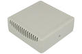 Enclosure; multipurpose; Z123AJW; ABS; 100mm; 100mm; 35mm; light gray; venting holes; Kradex; RoHS