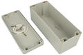 Enclosure; multipurpose; ZP190.75.75JH TM; ABS; 75mm; 190mm; 75mm; light gray; hermetic; with brass bushing; Kradex; RoHS