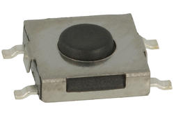 Mikroprzycisk; 4,8x4,8mm; 1,5mm; JTP1127W; powierzchniowy (SMD); 4 piny; 0,3mm; OFF-(ON); 50mA; 12V DC; 250gf; RoHS