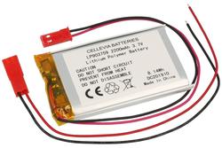 Rechargeable battery; Li-Po; 903759; 3,7V; 2200mAh; 9x37x59mm; PCM protection; connector + socket 2,54*2pins; AKYGA; RoHS