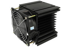 Radiator; Y-110; do SSR 3-fazowych; z wentylatorem 230V AC; 0,28K/W; czerniony; 110mm; 125mm; 135mm; TriHero