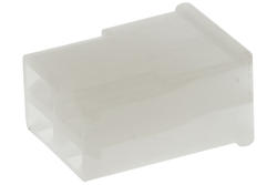 Connector cover; 6,3x0,8mm; flat female; uninsulated; OK-4F; clear; straight; 4 ways