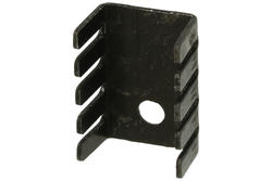 Heatsink; FK231 BW; with hole; blackened; 19,1mm; U; 13,5mm; 13mm