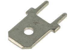 Konektor; 6,3x0,8mm; płaski wsuwka; nieizolowany; FS1536-CN; proste; przewlekany (THT); cynowane; 1 tor