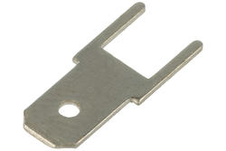 Konektor; 4,8x0,5mm; płaski wsuwka; nieizolowany; PC187; proste; przewlekany (THT); 1 tor