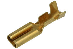 Konektor; 2,8x0,5mm; płaski nasuwka; nieizolowany; N2,8-1/0,5; proste; na przewód; 0,5÷1,0mm2; mosiądz; zaciskany; 1 tor