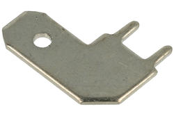 Konektor; 6,3x0,8mm; płaski wsuwka; nieizolowany; FS1573; kątowe 90°; przewlekany (THT); cynowane; 1 tor