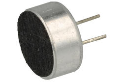 Capacitive microphone; KPCM-28B-P; 4,5V; dia. 9,7mm; through hole (THT); pins; 5mm; KEPO; RoHS