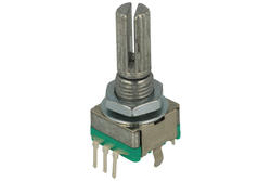 Rotary encoder; EC11P20 L20; with button; through hole; 20 pulses