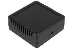 Enclosure; multipurpose; Z123W; ABS; 76mm; 76mm; 30mm; black; venting holes; Kradex; RoHS